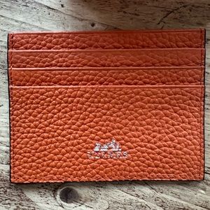 Leather Orange Hermes Card-Holder
